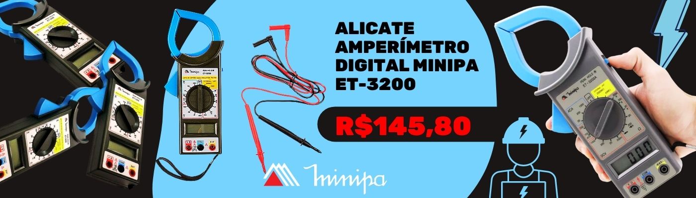 alicate amperímetro minipa