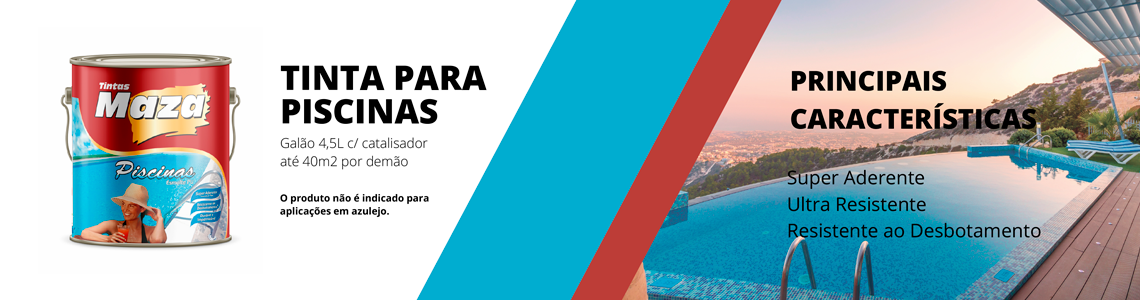 Maza Kit Tinta para Piscina Azul Esmalte Pu (4,5L)