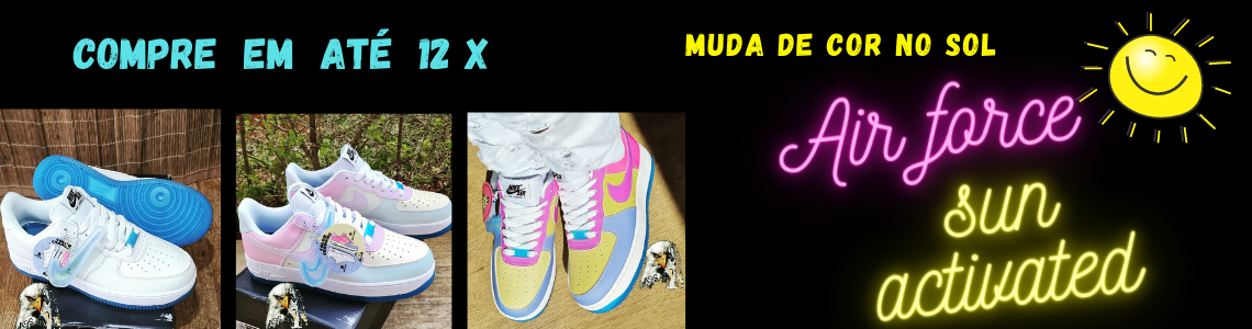 nike air force 1 sun activated que muda de cor