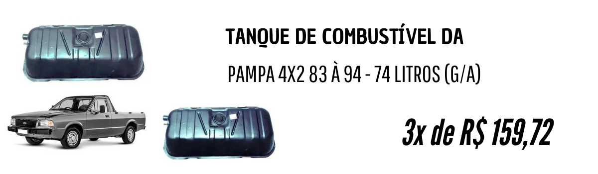 Tanque de Combustível da Pampa 4x2 83 à 94 - 74 Litros (G/A)