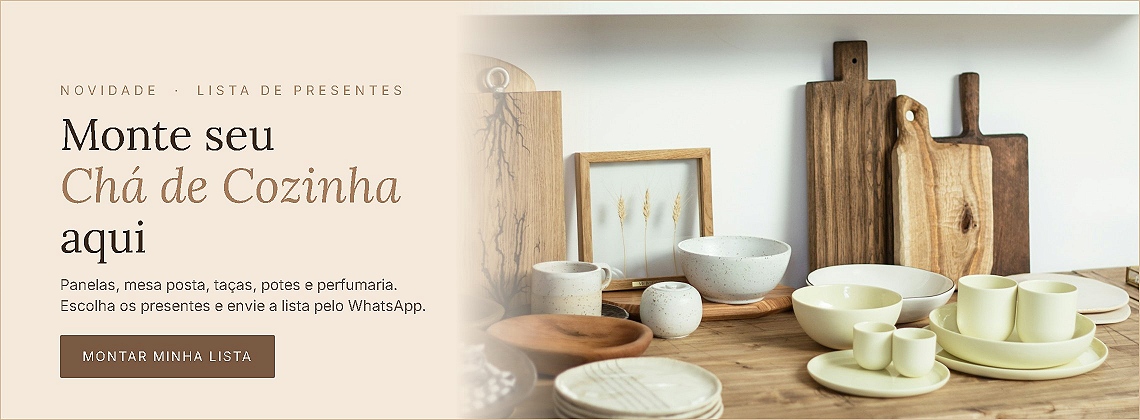Monte seu Chá de Cozinha aqui - Casarin Home