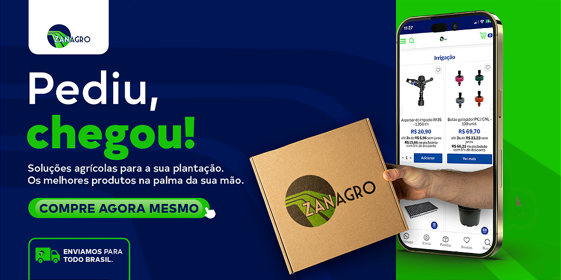 Pediu chegou, compre agora mesmo produtos de irrigação e insumos agricolas