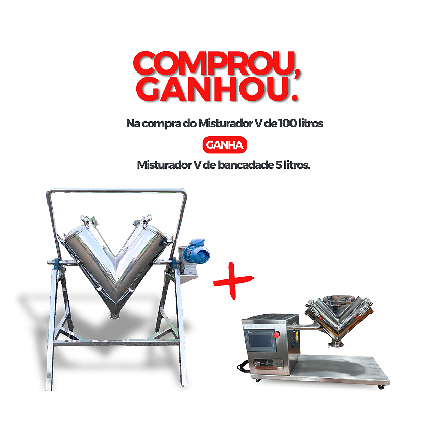 Misturador V comprou ganhou