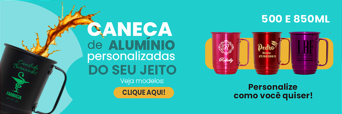Canecas de alumínio