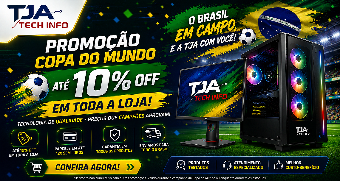 Promoção Copa do Mundo - Até 10% OFF