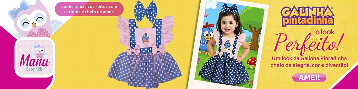 bannner vitrine gainha pintadinha