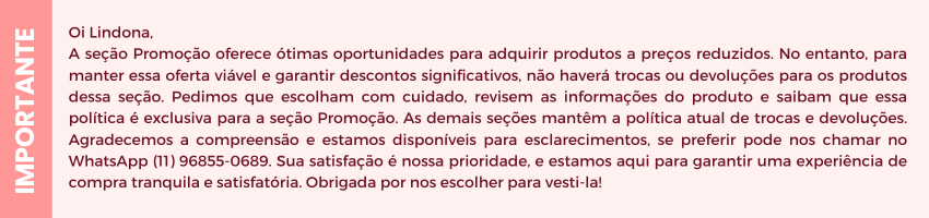 AVISO-troca