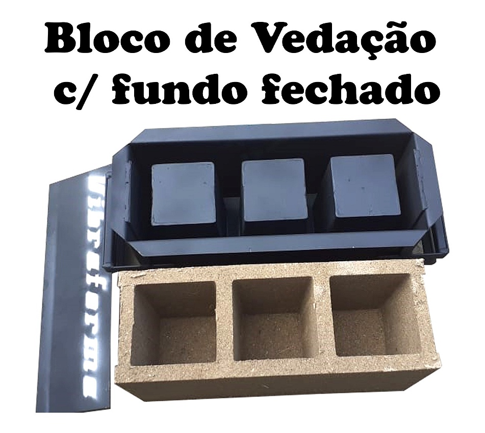 Formas manuais para blocos e canaletas