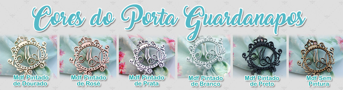 Banner Porta Guardanapo MDF Pintados