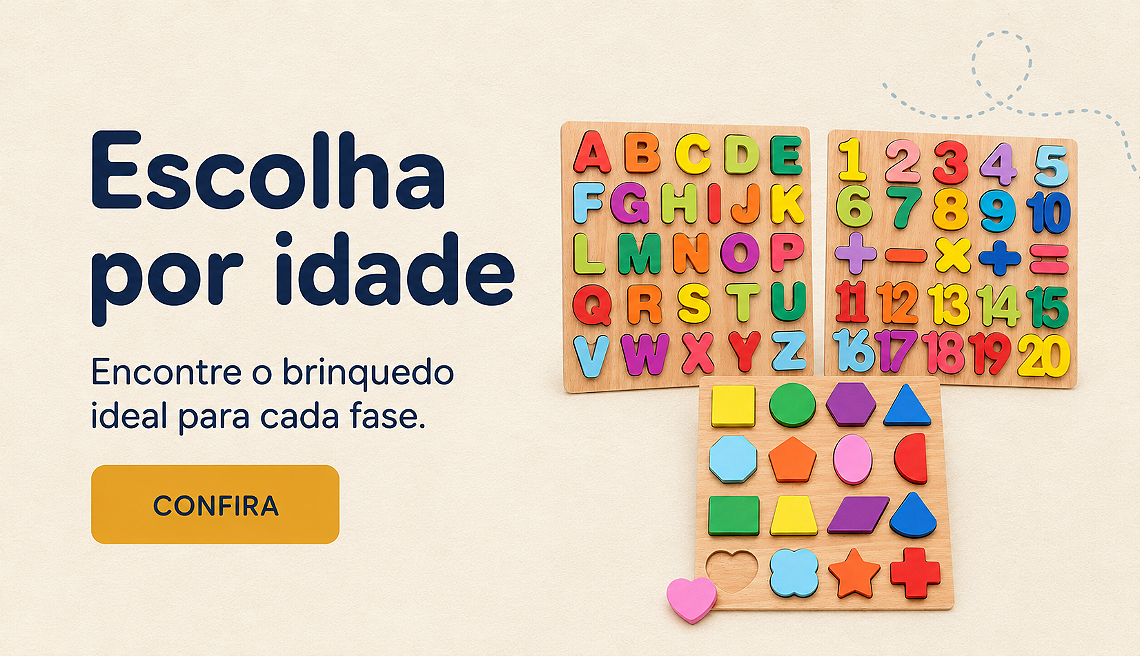 IDADE brinquedos educativos vitrine-mini