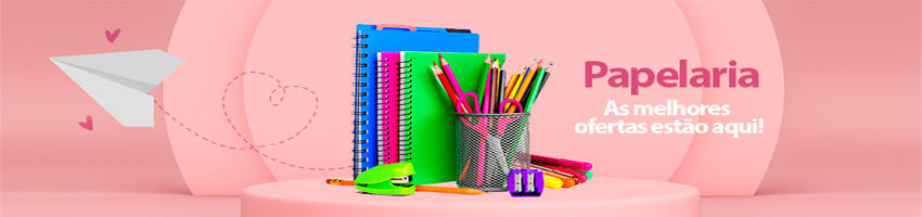 Banner Vitrine - Papelaria