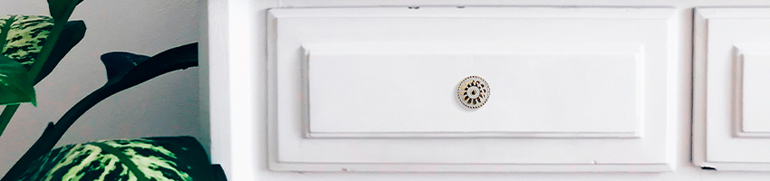 Puxador Provençal - 185 -Botão - Bege - 32MM