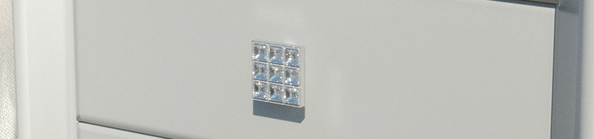 Puxador Cristal - IL 4498 - Cromado - 50X50MM