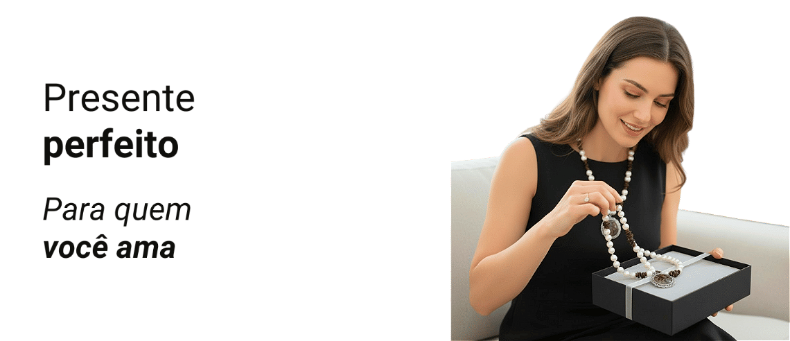Presente perfeito vitrine-mini