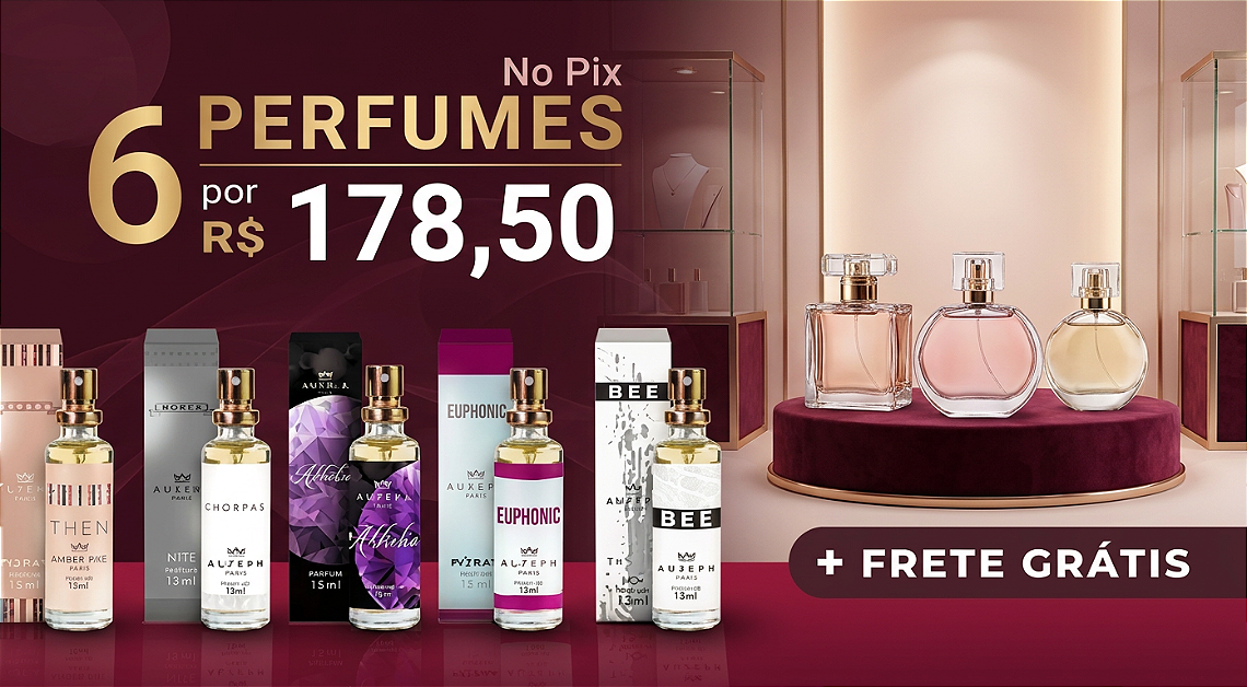 Promoção 5 perfumes Categorias