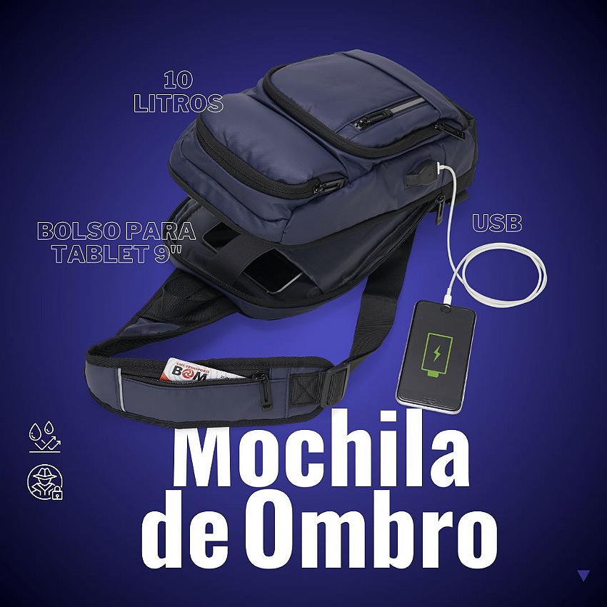 mochila de ombro