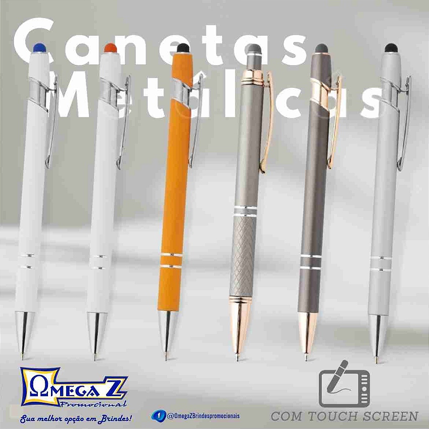 Canetas de metal lançamento