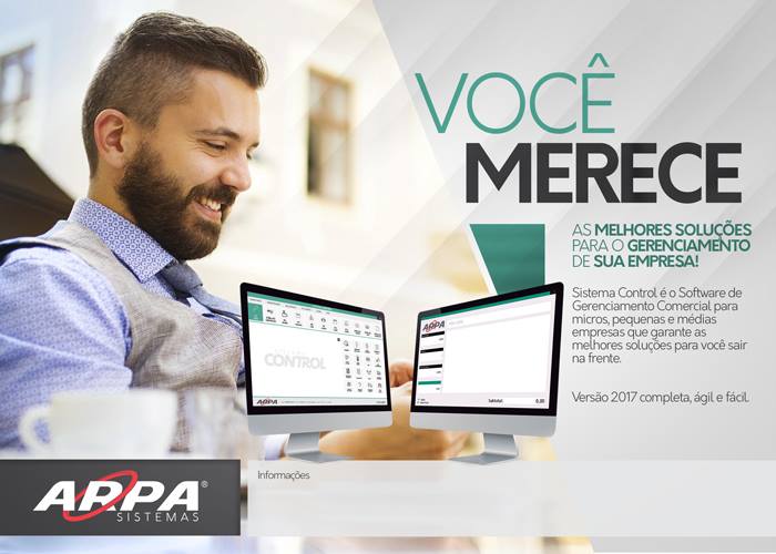 Sistema Control, ideal para micro, pequenas ou médias empresas