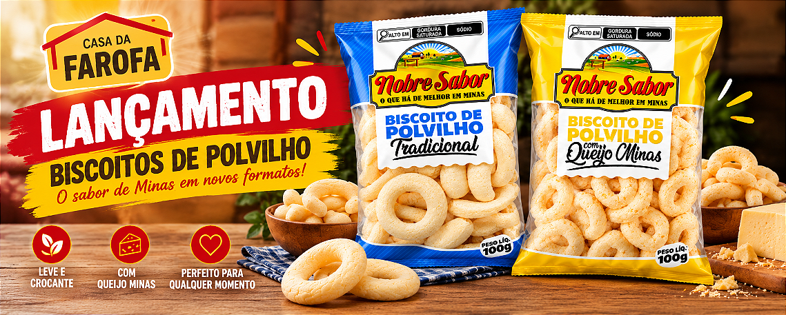 Biscoito banner vitrine