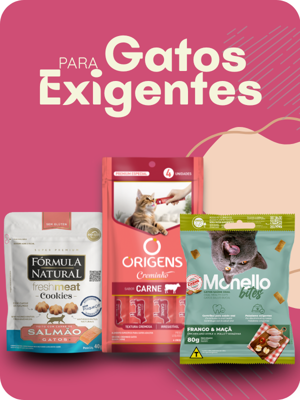 Gatos exigentes vitrine-mini