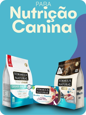 Alimentação canina vitrine-mini