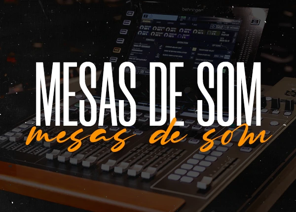 mesa de som vitrine-mini