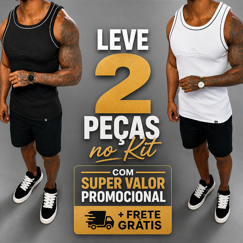 Categoria Kit 2 Regatas Americanas interno PC 33