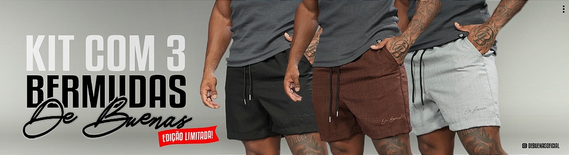 Categoria Kit 3 Bermudas Linho interno PC 38