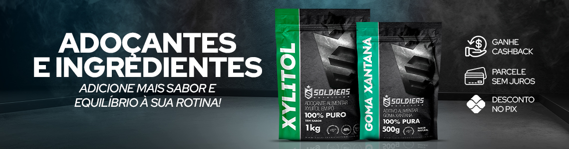 Categoria adoçantes e ingredientes