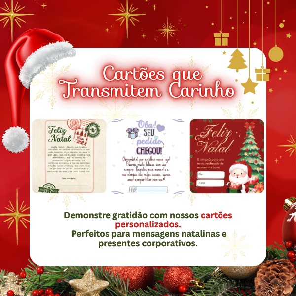 Cartão vitrine-mini