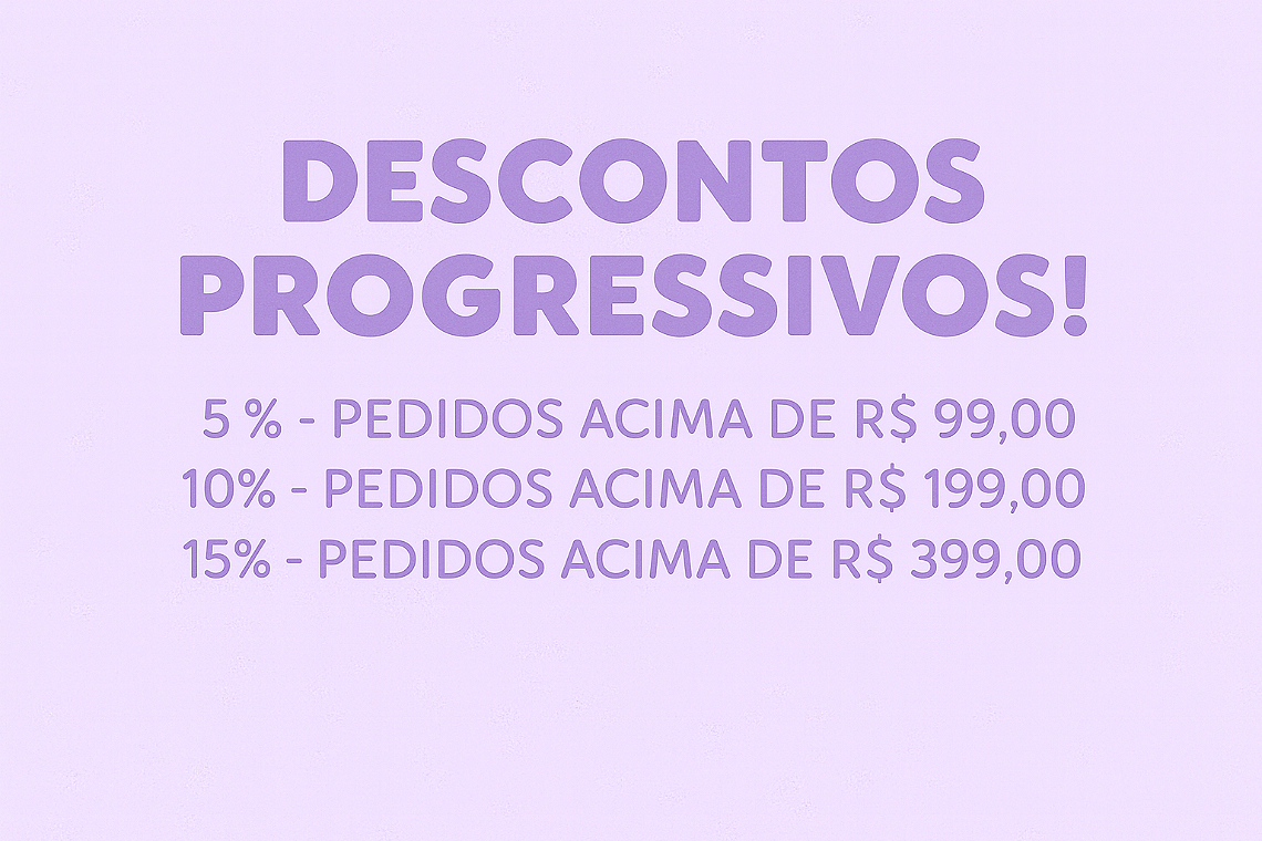 desconto progressivo vitrine-mini