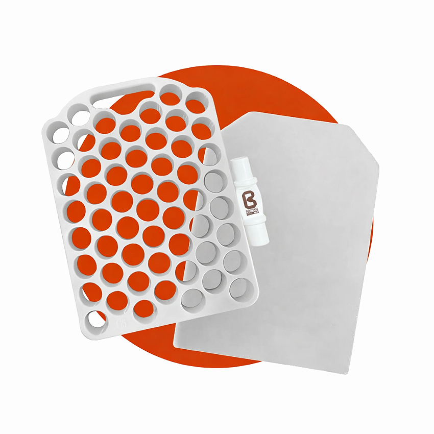 Placas lilás vitrine-destaque