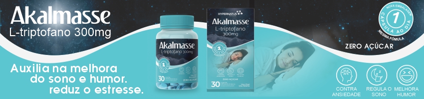 Akalmasse - L-triptofano 300mg + Vitaminas B3 e B6