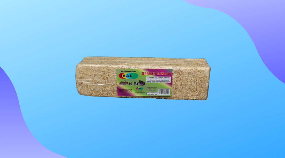 Serragem Prensada Para Roedores Jaal 800g
