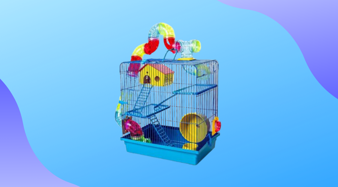 gaiola hamster 3 andares tubo super luxo