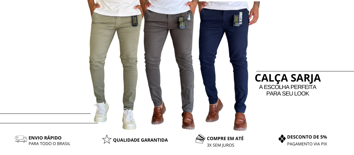 teste calça sarja