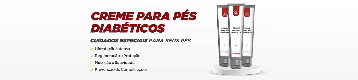 Creme Hidratante dos Pés Diabeticos
