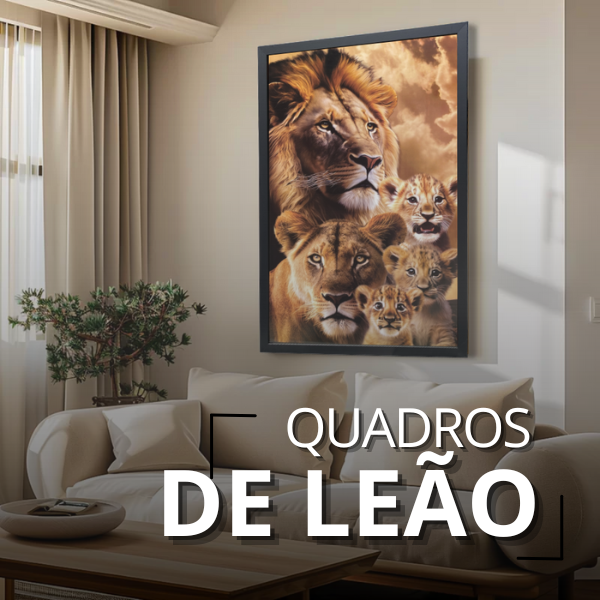 quadro de leao juda grande e colorido para sala vitrine-video