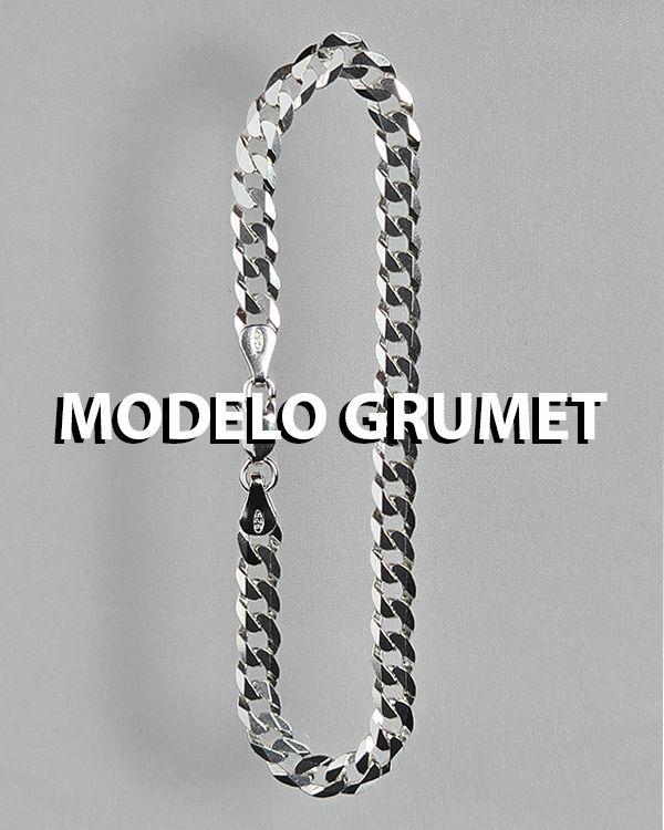Modelo Grumet prata 925 vitrine-lancamento