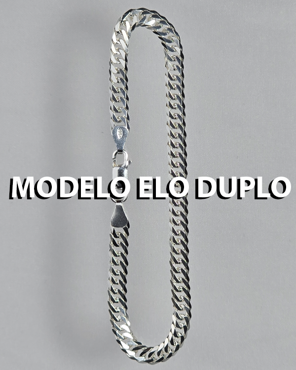 Modelo Elo duplo prata 925 vitrine-lancamento