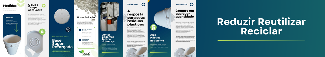 Balde Reciclado 20 Litros Branco