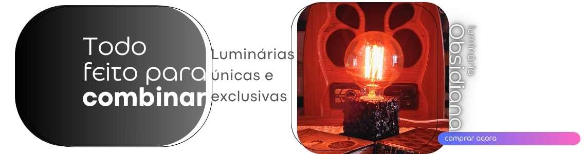 Luminária Obsidiana - Bunmi