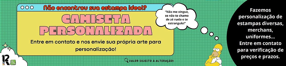 Personalize sua camiseta