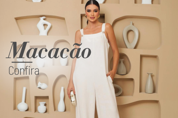 Macacão vitrine-mini