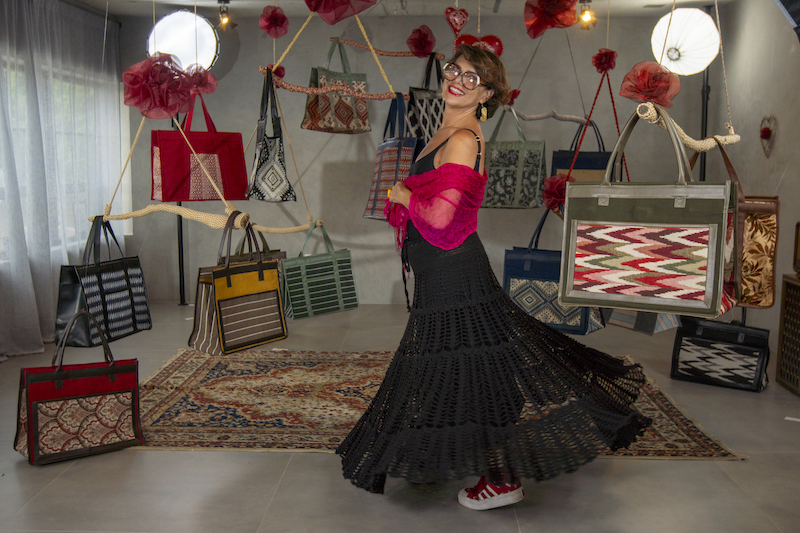 Bolsa de mão rústica