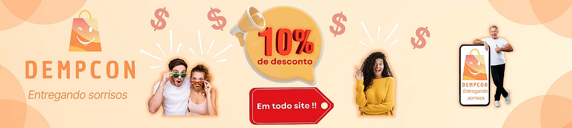 Banner 10% desconto em todo site