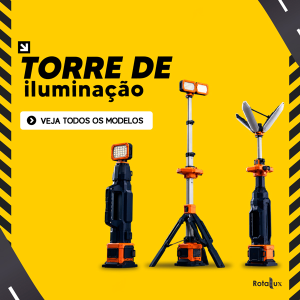 Torre de iluminação vitrine-mini