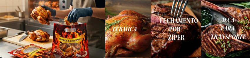 Embalagem Frango Assado Atrativos