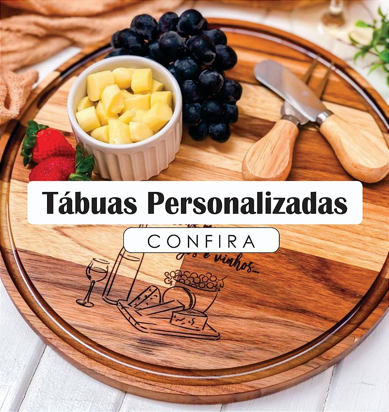 Tábuas personalizadas vitrine-mini