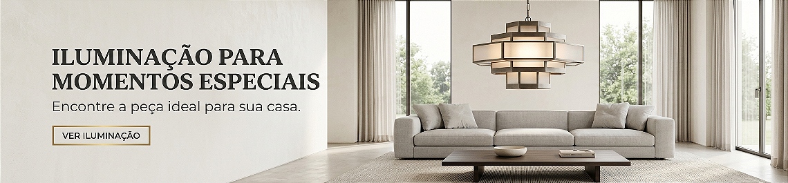 Sala de estar com pendente/lustre